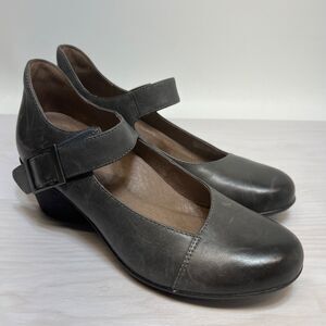 Dansko Roxanne Mary Jane Pumps Shoes Black Leather EU 39 US 8.5-9